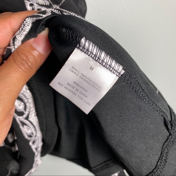 NWT Romeo & Juliet Black & White Eyelet Dress - Picture 10 of 10